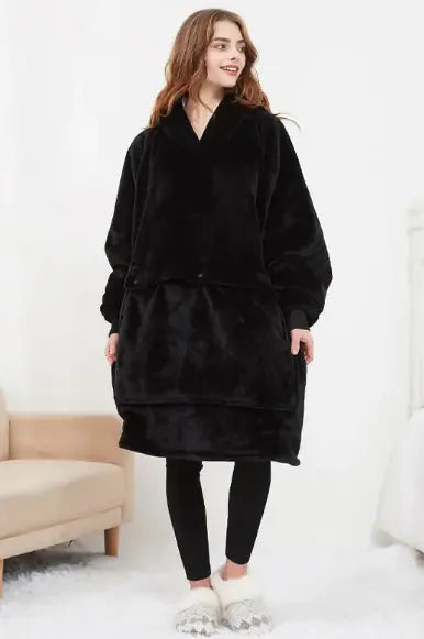 Cozy Heated Hoodie Blanket