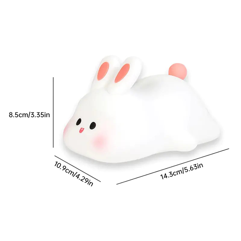 Rabbit Silicone Night Light with Touch Sensor