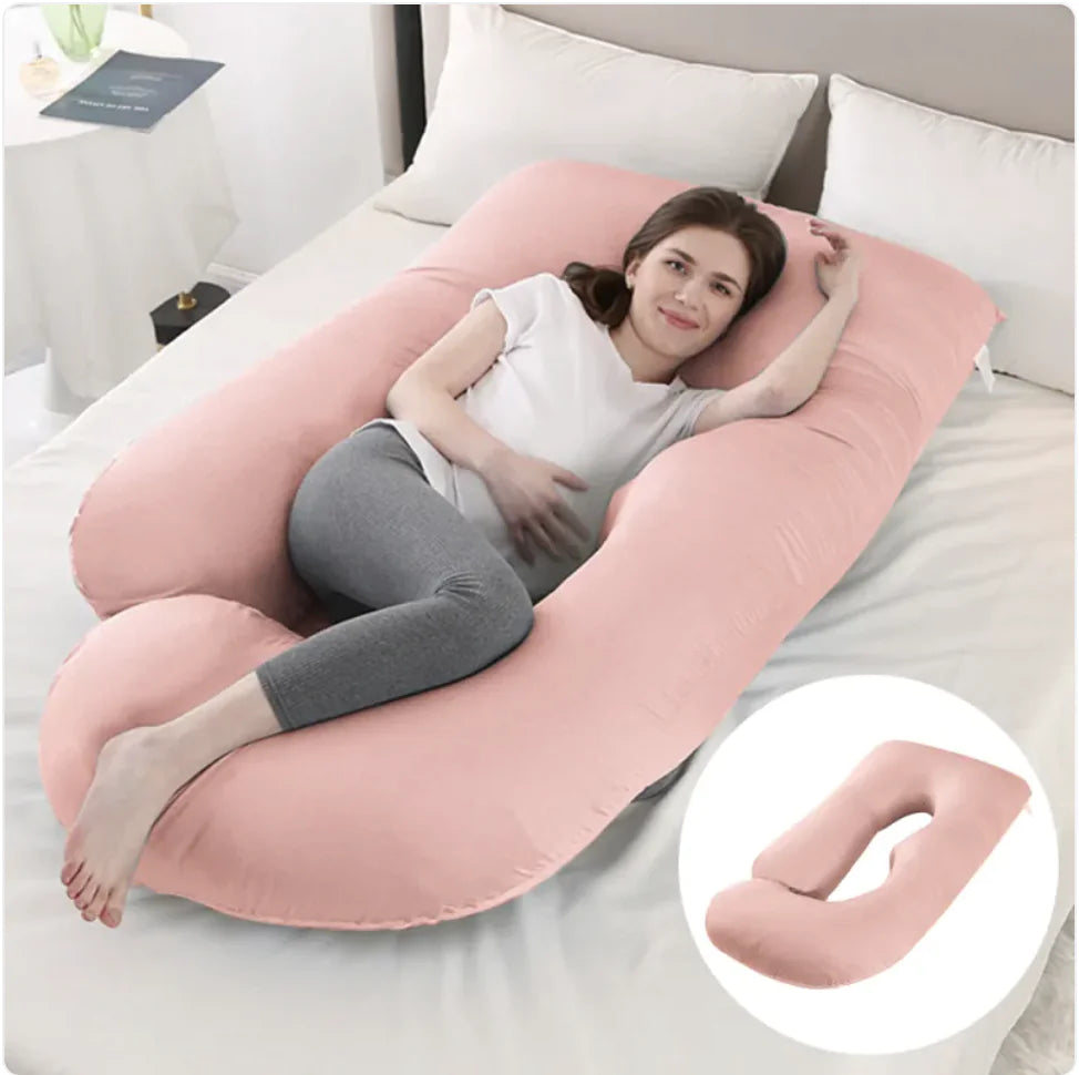 J-Shaped Pregnancy Support Pillow