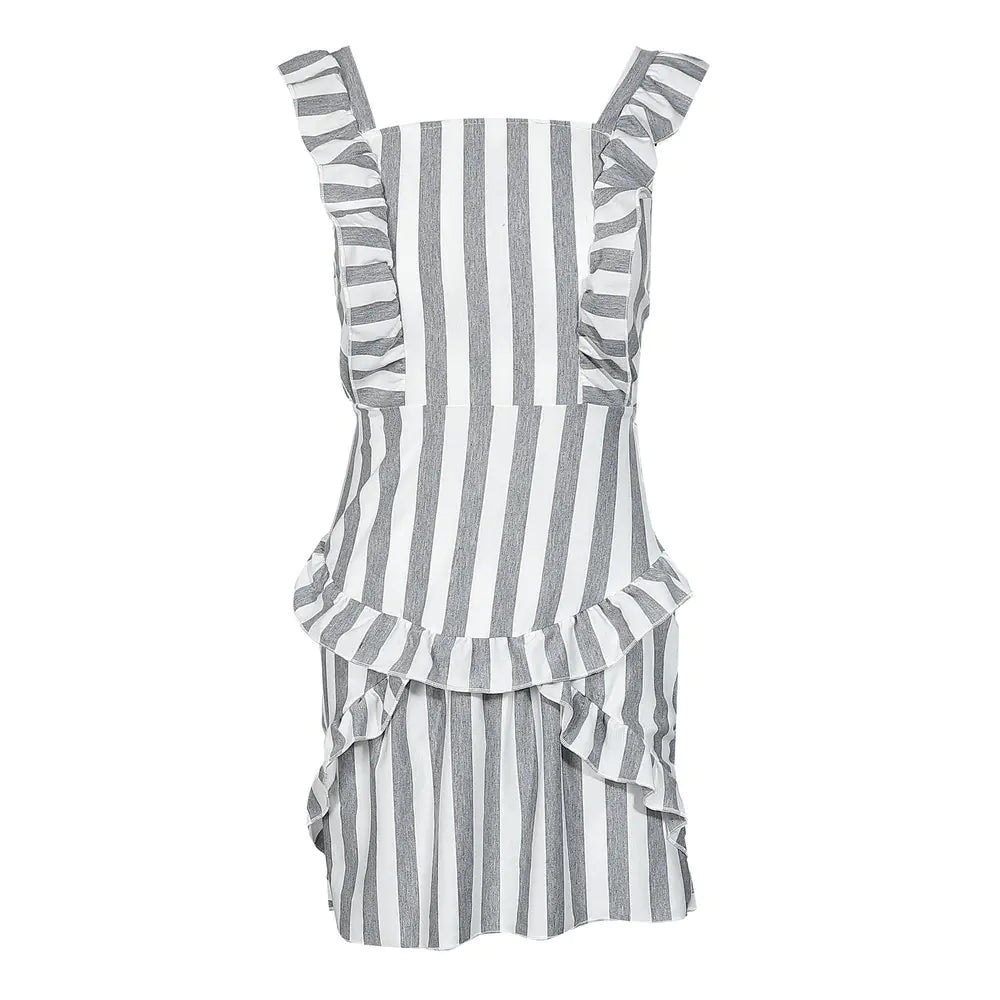 Chic Lace Stripe Dress