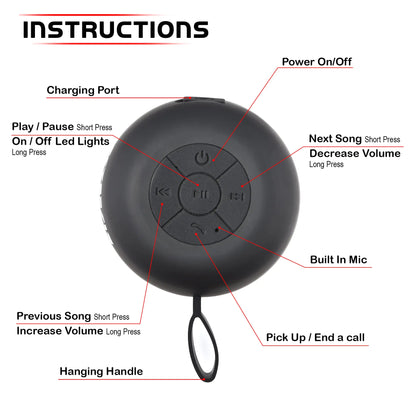 AQUABEAT Splashproof Bluetooth Speaker