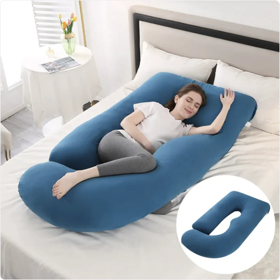 J-Shaped Pregnancy Support Pillow