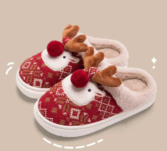 Festive Colorblock Slippers