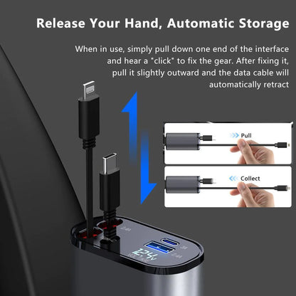 SpeedCharge 120W 4-in-1 Car Charger