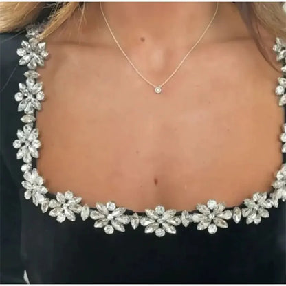 Rhinestone Blossom Gown